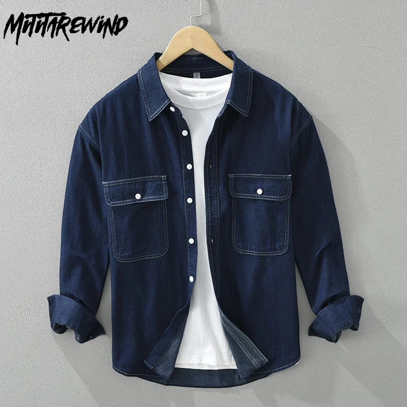 Jeans Shirt Fashion For Men - Kore Moda Erkek Denim Gömlek İlkbahar