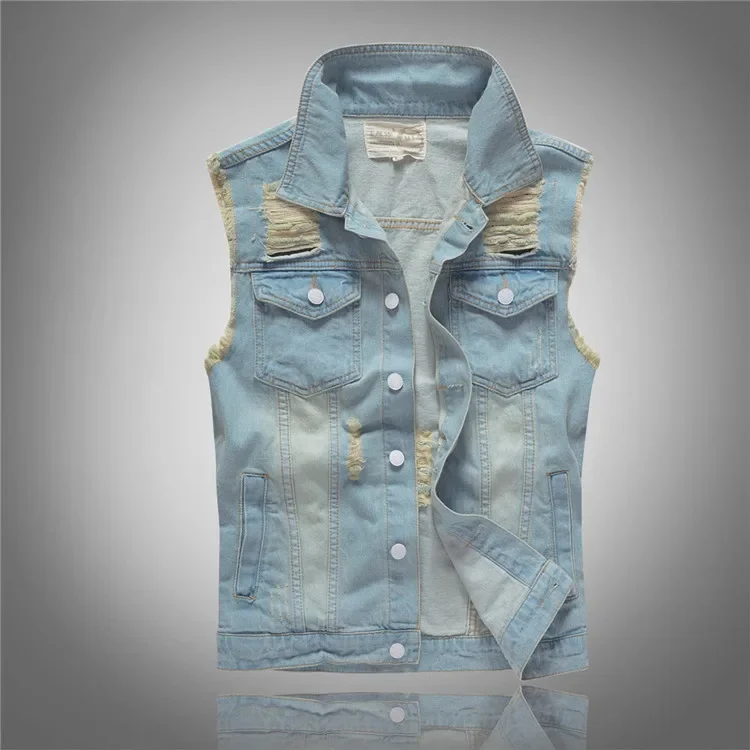 Men'S Fashion Vest With Jeans - LIBIELIY İlkbahar Sonbahar Yeni Moda erkek