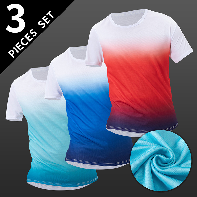 Men'S Fashion Plus - 3 parçalı erkek kısa kollu ilkbahar
