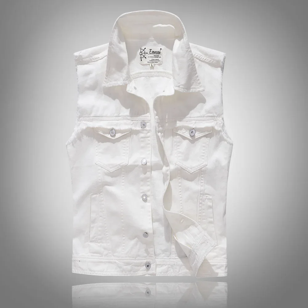 Men'S Fashion Vest With Jeans - Pop Yaz Yeni Moda erkek Amerikan