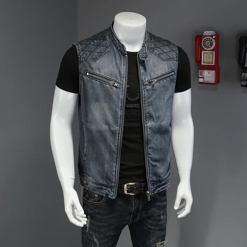 Men'S Fashion Vest With Jeans - Pop İlkbahar Sonbahar Yeni Moda erkek
