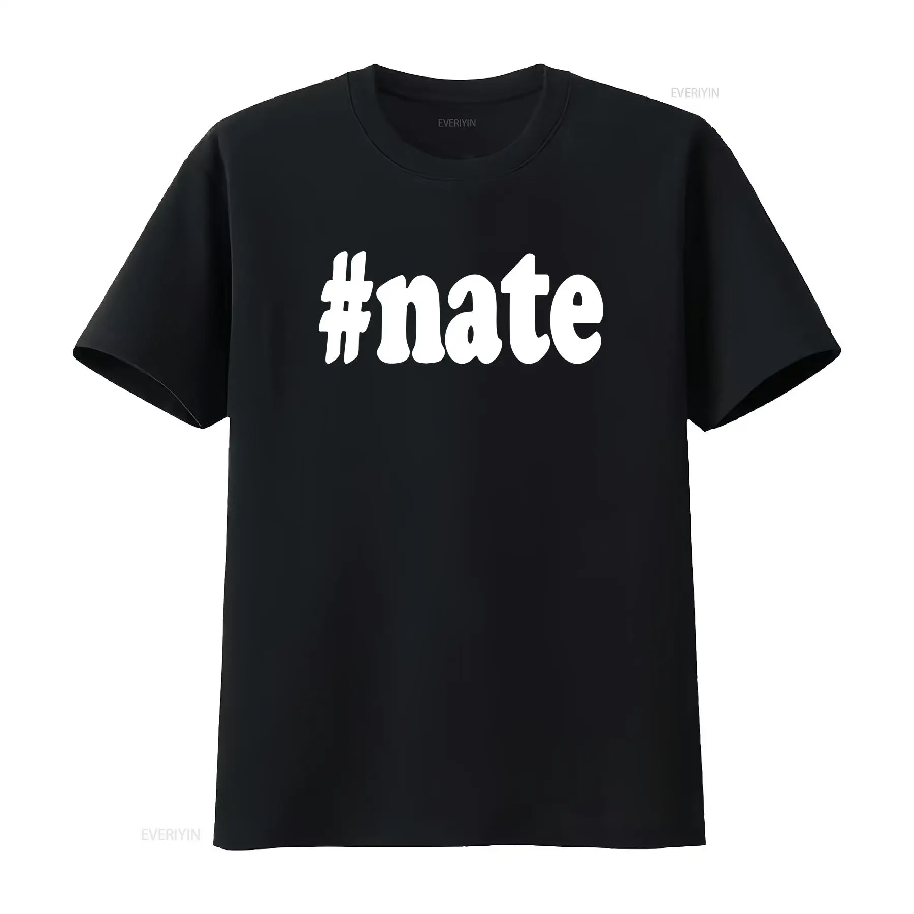 Mens Fashion Hashtags - Nate Tişört Hashtag Nathan Diaz Adı