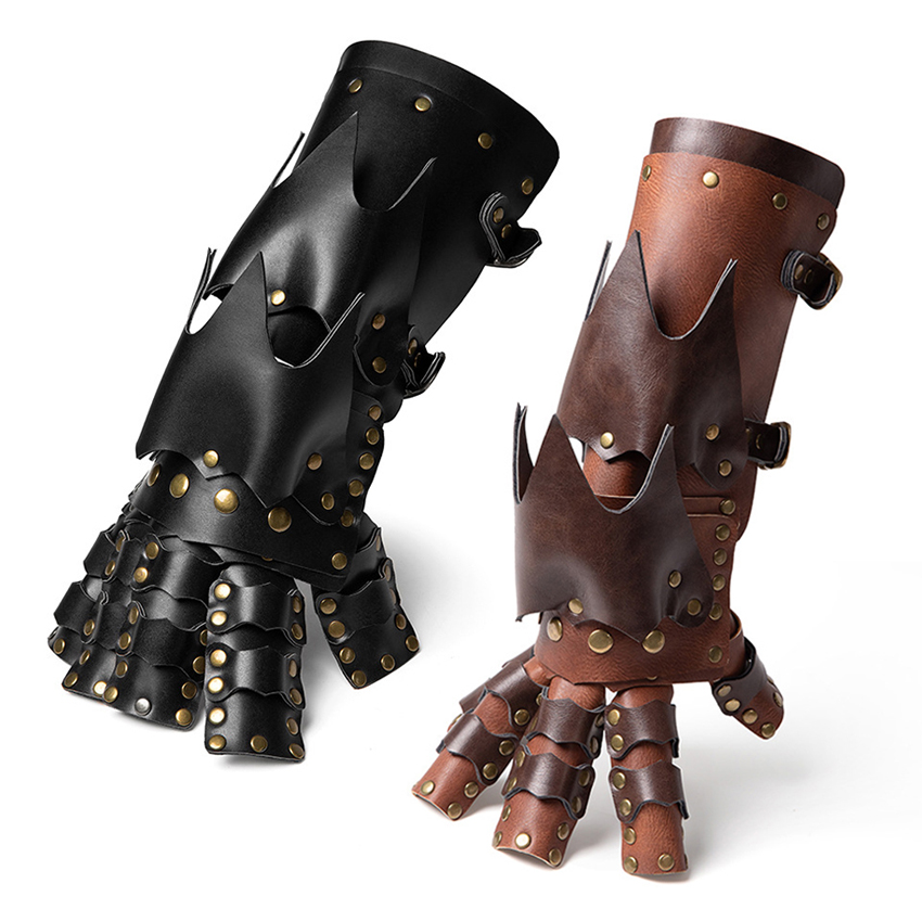 Men'S Fashion Gloves - Ortaçağ Steampunk Eldiven Mekanik Perçin Eldivenler