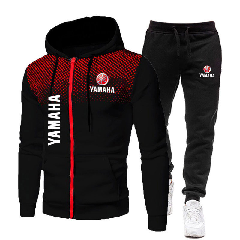Men'S Fashion Zipper Hoodie - Yamaha Erkek Takımları Logo Baskılı Bahar