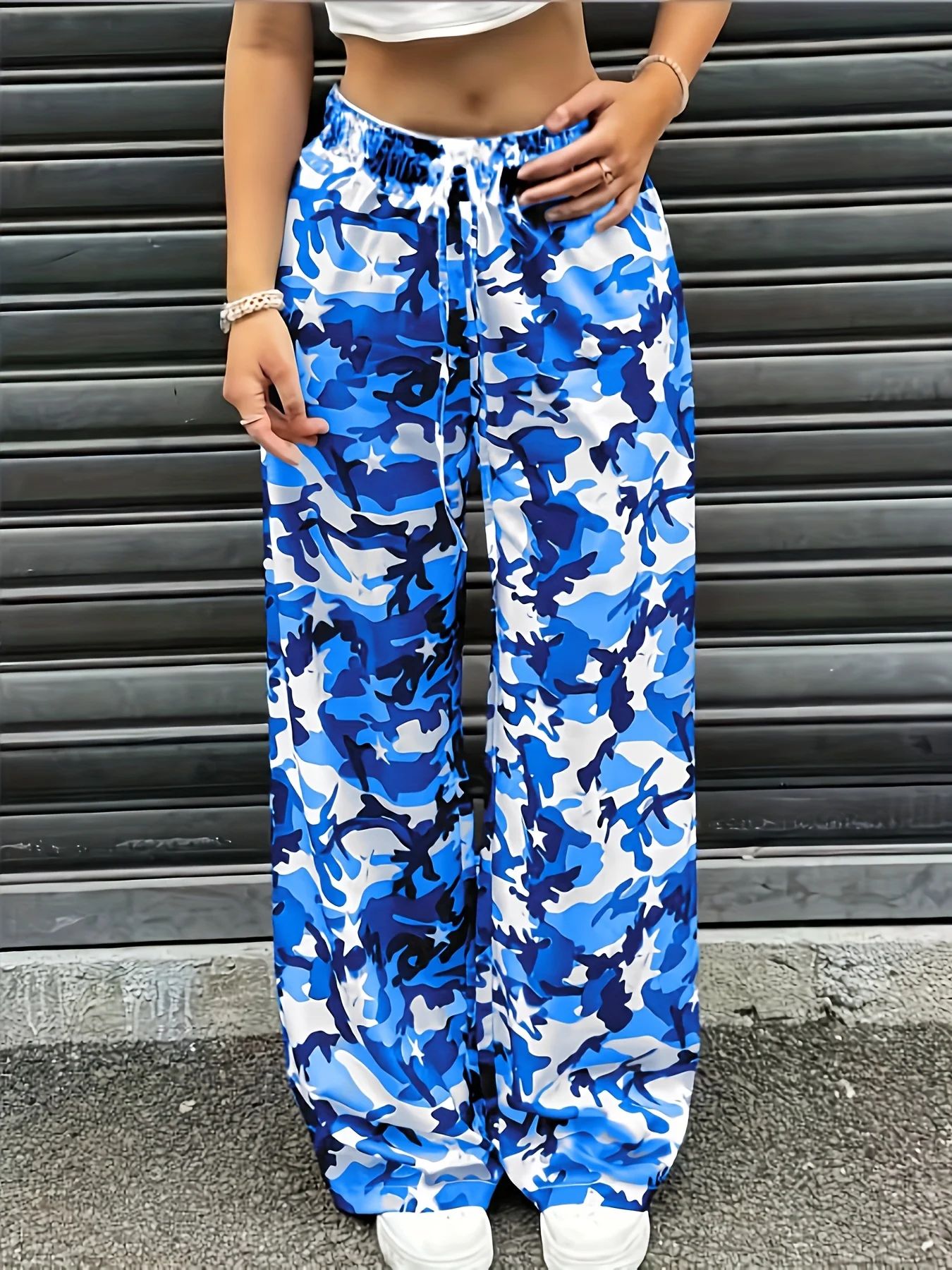 Mens Fashion Camo Pants - Sıcak Fırsat Yazlık Erkek Kadın Mavi