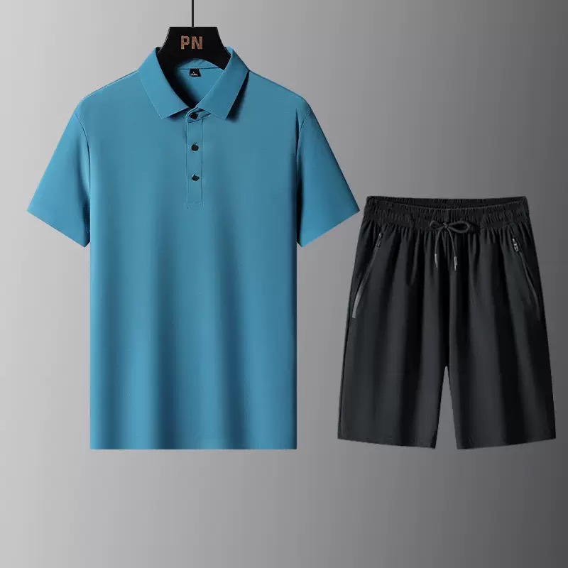 Men'S Fashion Plus - Yaz Modası Düz ​​Renk Rahat Nefes