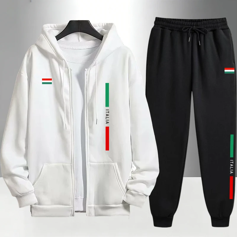 İtalya Modası Erkek Takımı Fer - Men'S Fashion Zipper Hoodie incelemesi ve fiyatı