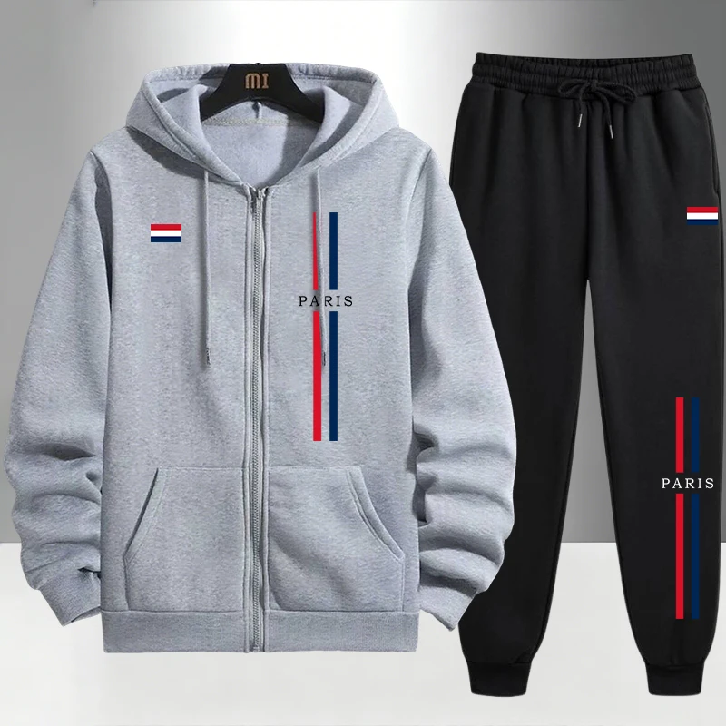 Paris Modası Erkek Takımı Ferm - Men'S Fashion Zipper Hoodie incelemesi ve fiyatı
