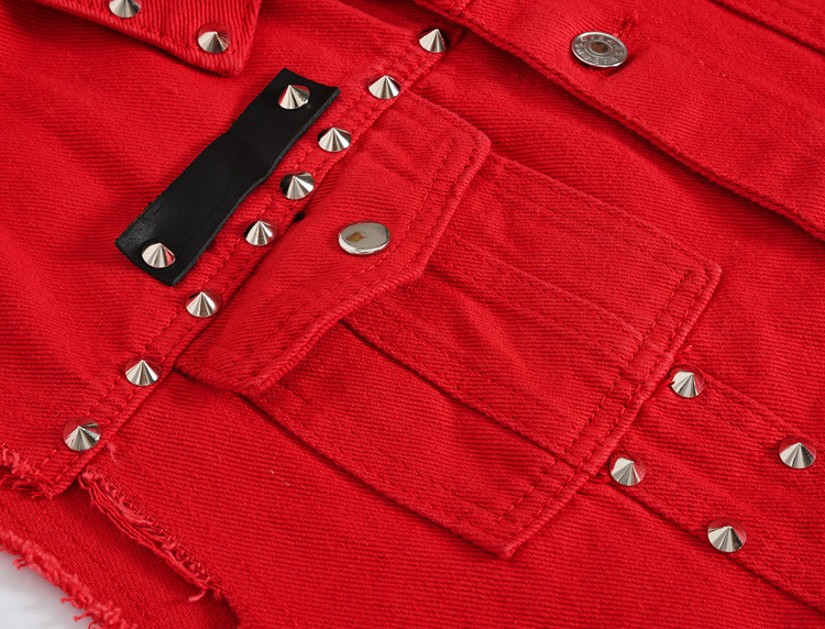 Erkekler Perçin Punk Tarzı Den - Men'S Fashion Vest With Jeans incelemesi ve fiyatı