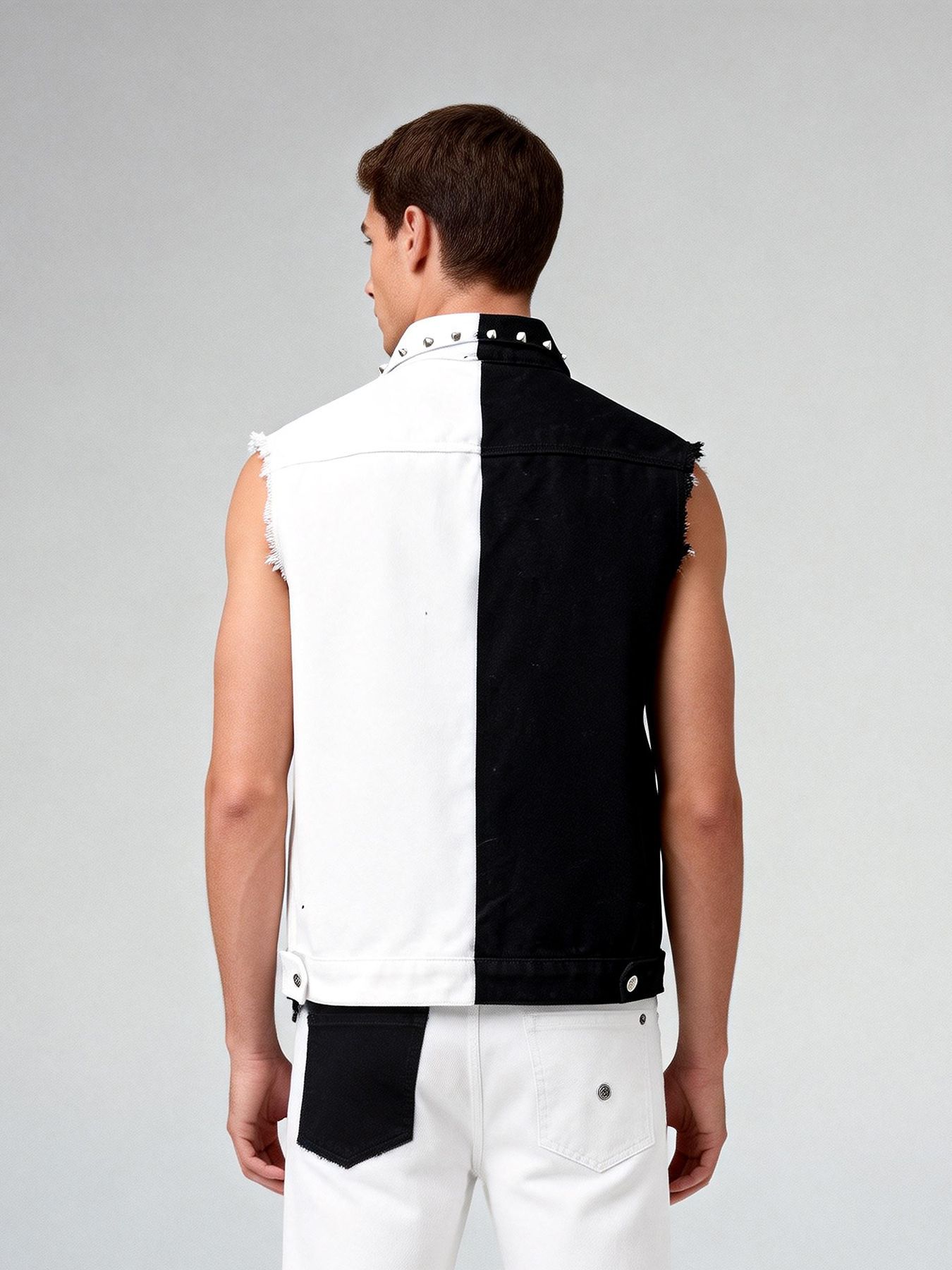 Erkek Punk Tarzı Jean Yelek Pe - Men'S Fashion Vest With Jeans incelemesi ve fiyatı