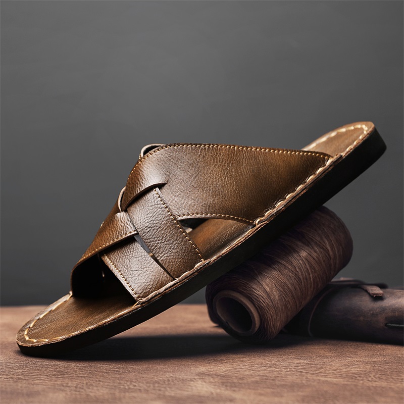 Moda Hakiki Deri Erkek Terlik  - Mens Fashion Zapatos incelemesi ve fiyatı