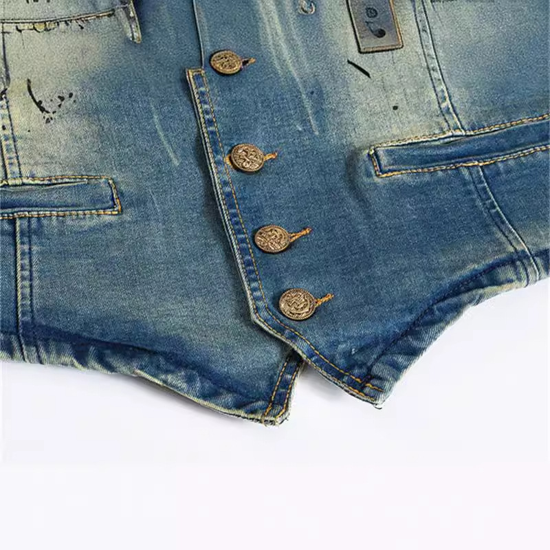 İlkbahar sonbahar yeni moda er - Men'S Fashion Vest With Jeans incelemesi ve fiyatı