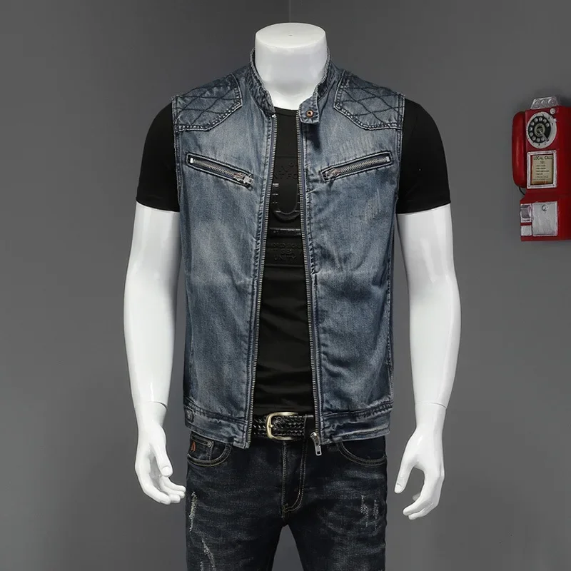 Pop İlkbahar Sonbahar Yeni Mod - Men'S Fashion Vest With Jeans incelemesi ve fiyatı