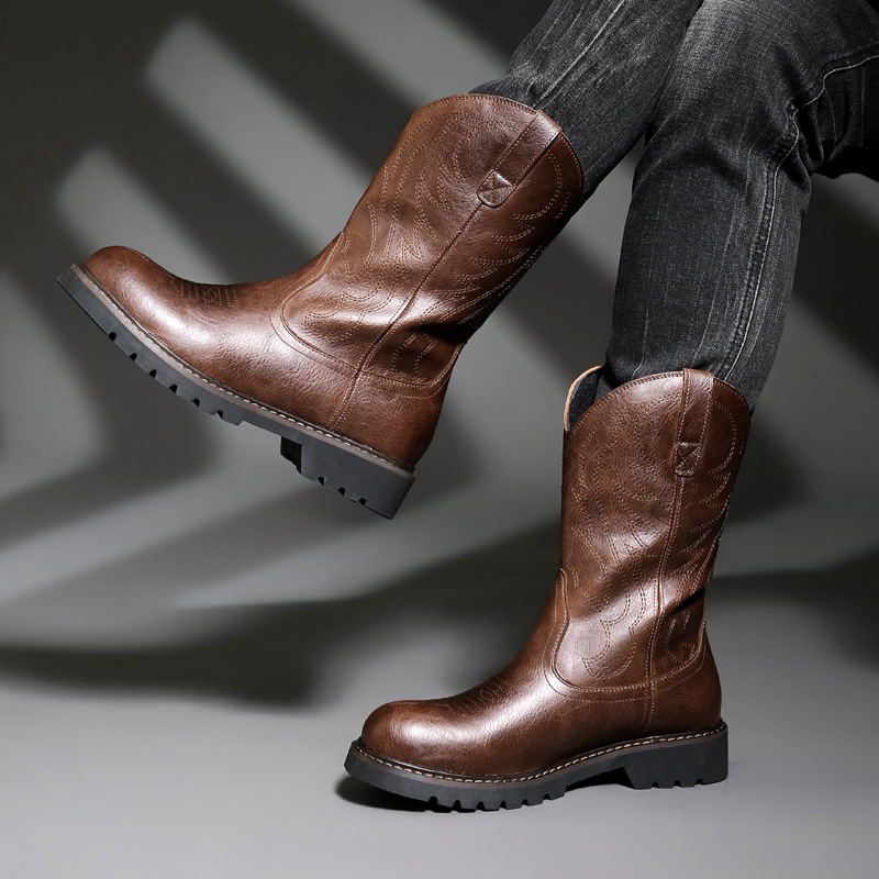 Moda Erkek Kovboy Çizmeleri Ye - Mens Fashion Zapatos incelemesi ve fiyatı