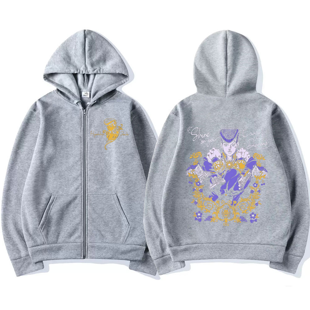 Anime Jojo Tuhaf Macera Fermua - Men'S Fashion Zipper Hoodie incelemesi ve fiyatı