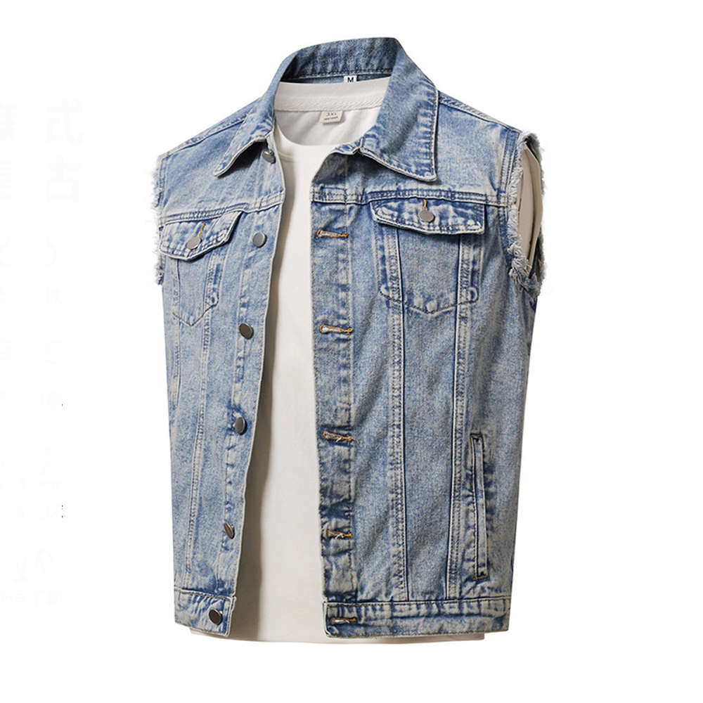 İlkbahar Sonbahar Erkek Kot Ye - Men'S Fashion Vest With Jeans incelemesi ve fiyatı