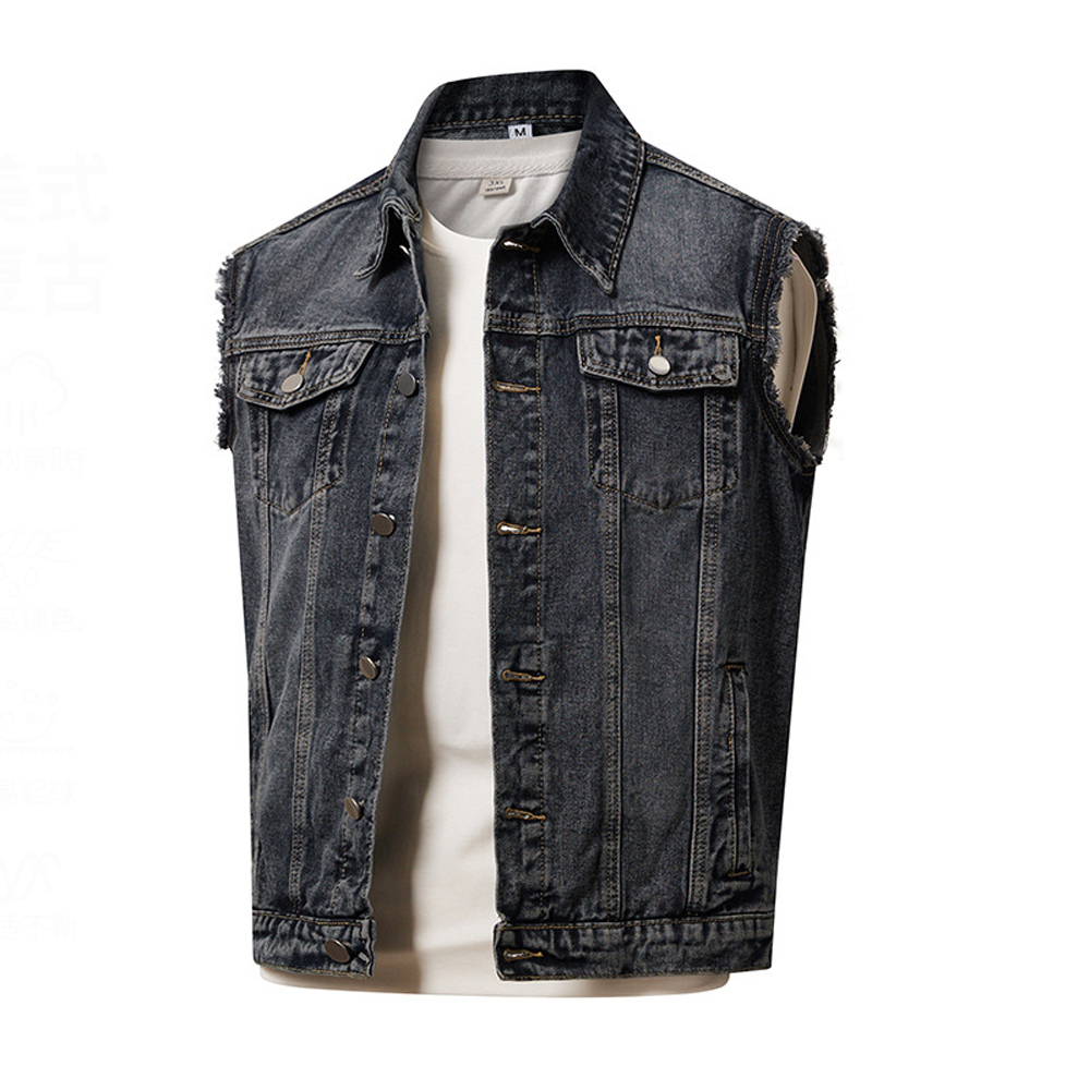 İlkbahar Sonbahar Erkek Kot Ye - Men'S Fashion Vest With Jeans incelemesi ve fiyatı