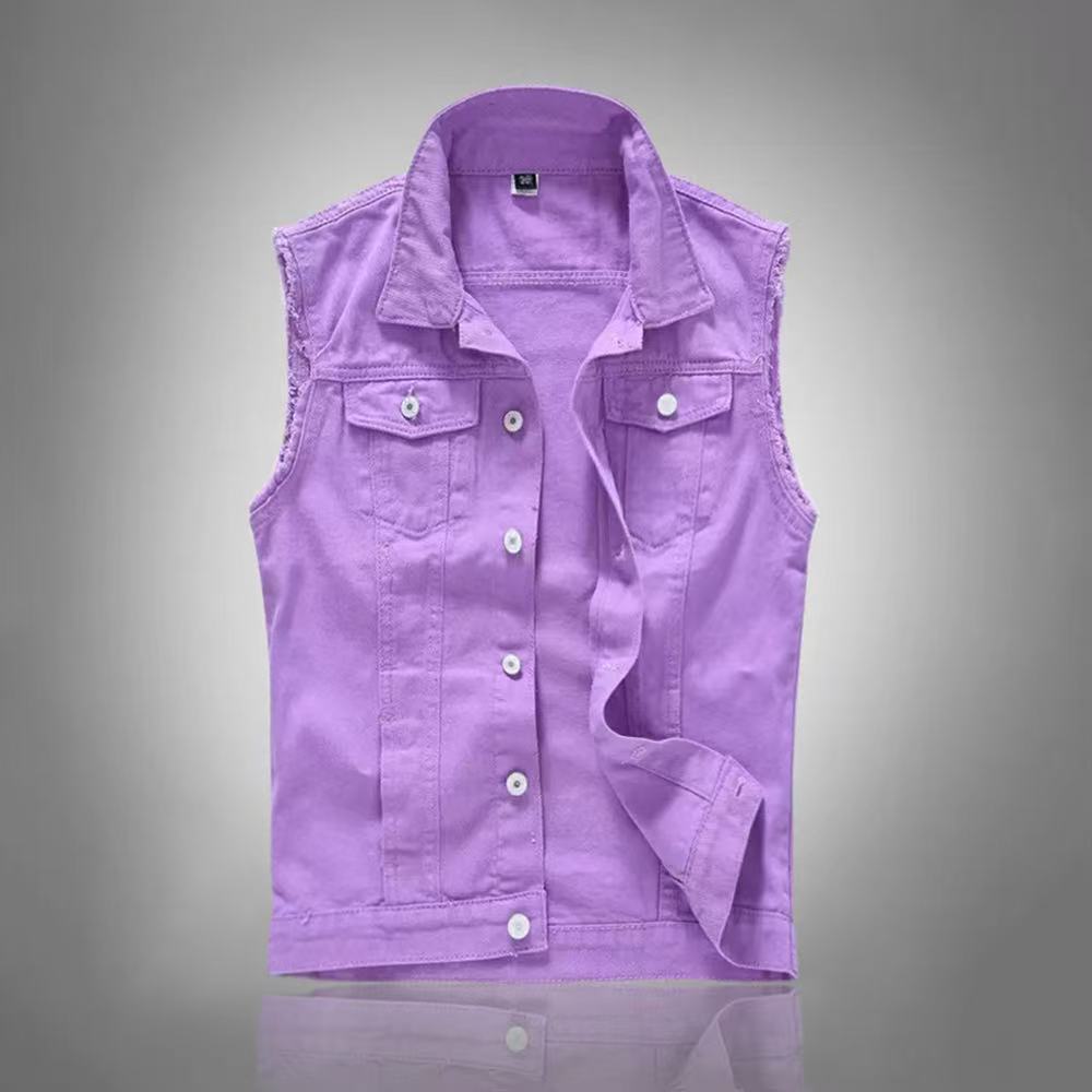Yeni Moda Erkekler Mavi Rahat  - Men'S Fashion Vest With Jeans incelemesi ve fiyatı