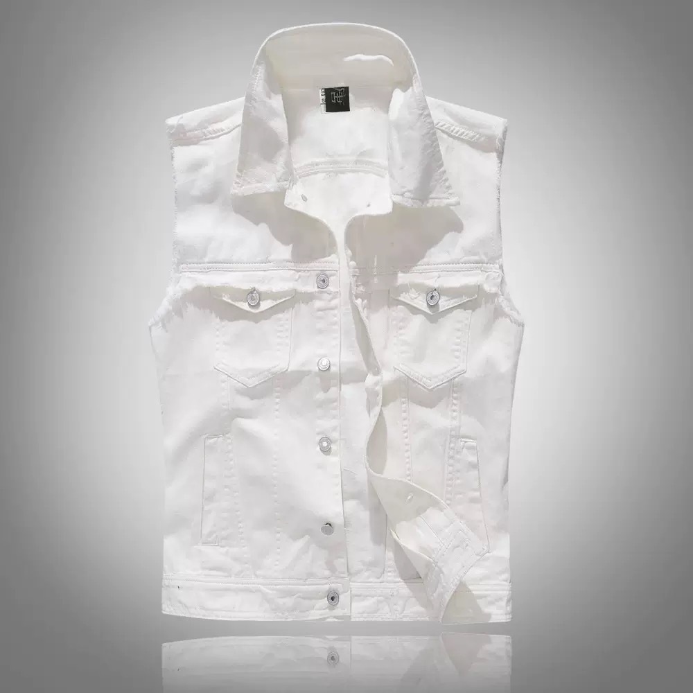 Yeni Moda Erkekler Mavi Rahat  - Men'S Fashion Vest With Jeans incelemesi ve fiyatı