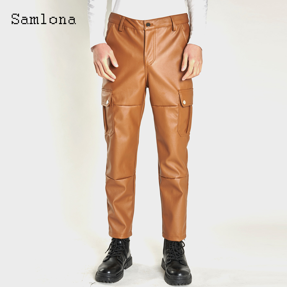2025 erkek Standı Cep Moda Pu  - Mens Fashion Camo Pants incelemesi ve fiyatı
