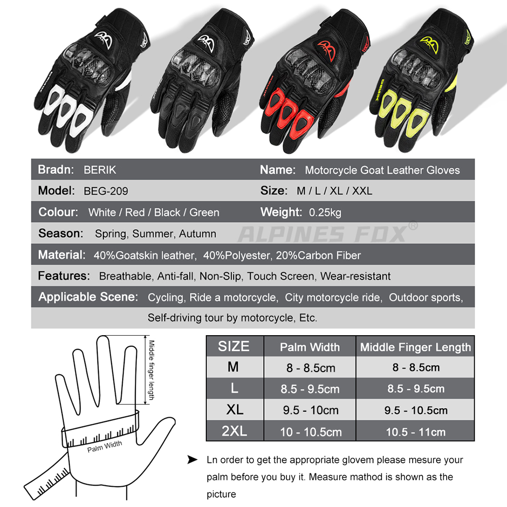 BERIK Eldiven Keçi Derisi Moto - Men'S Fashion Gloves incelemesi ve fiyatı