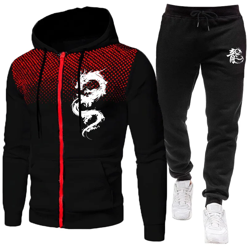 Erkek Paris Ejderha Desenli Mo - Men'S Fashion Zipper Hoodie incelemesi ve fiyatı