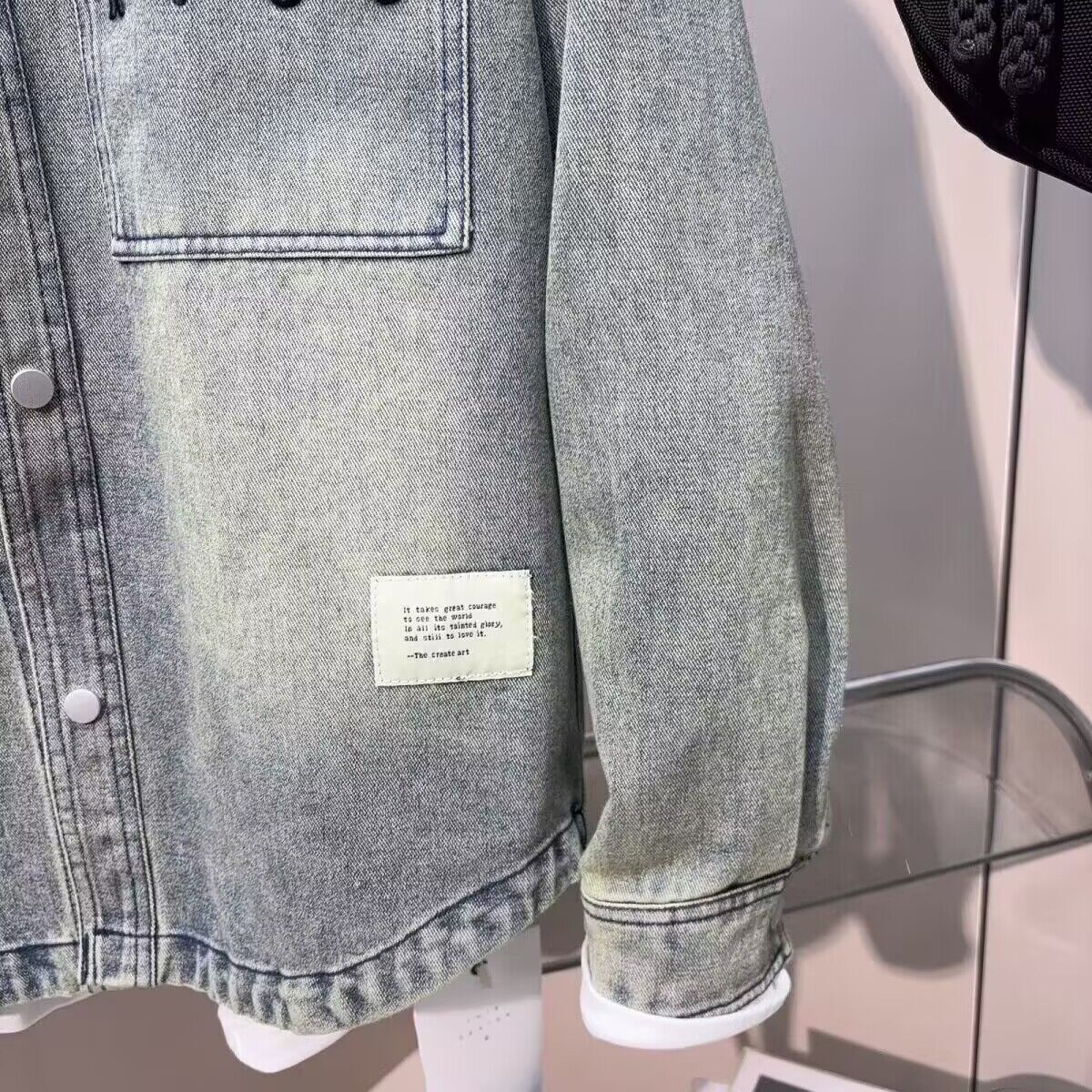 Vintage Temiz fit Bahar Sonbah - Jeans Shirt Fashion For Men incelemesi ve fiyatı
