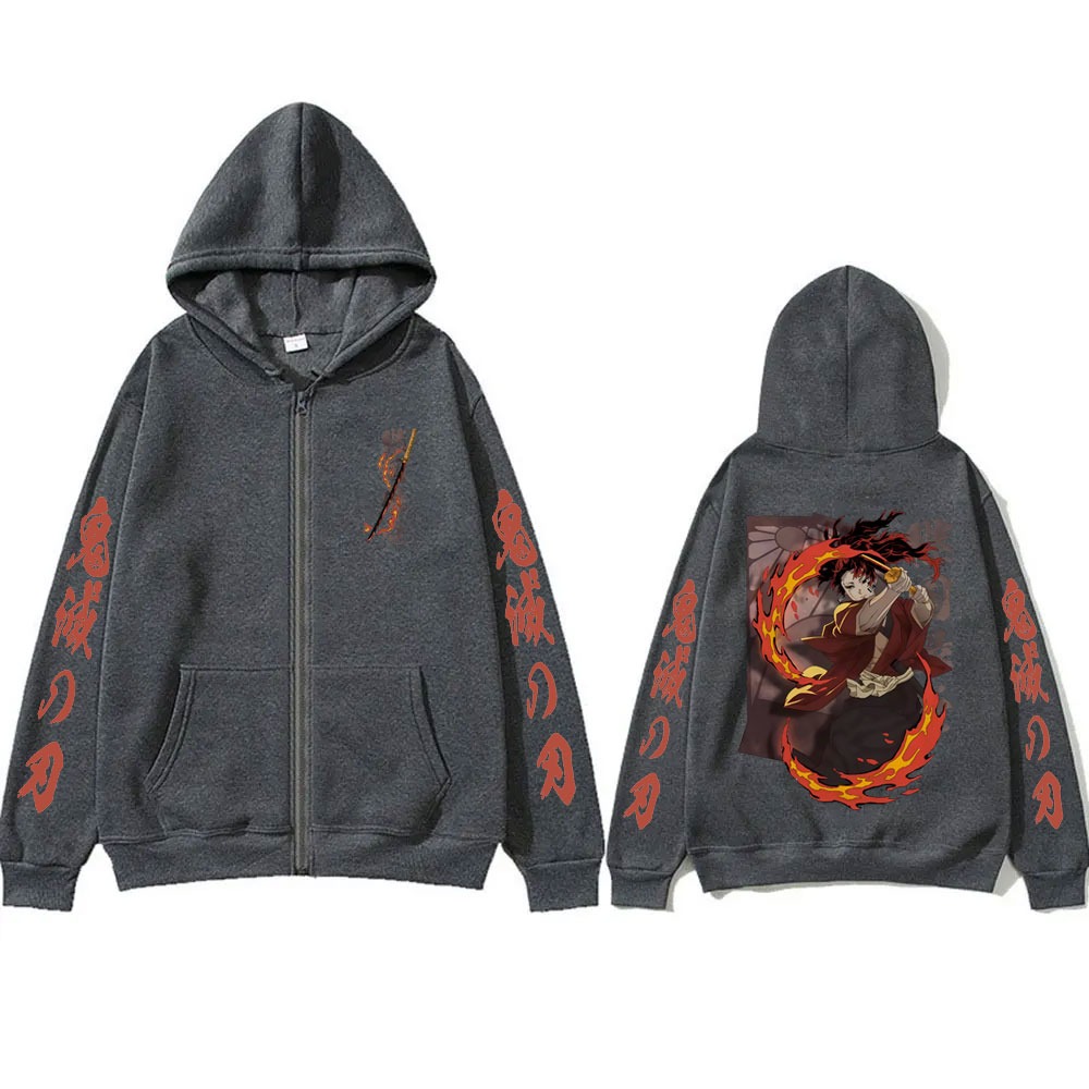 Yeni Demon Slayer Tsugikuni Yo - Men'S Fashion Zipper Hoodie incelemesi ve fiyatı