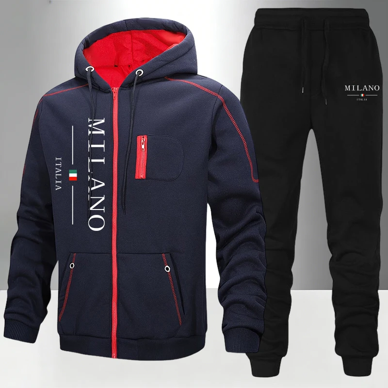 İtalya Moda Erkek Takım Elbise - Men'S Fashion Zipper Hoodie incelemesi ve fiyatı