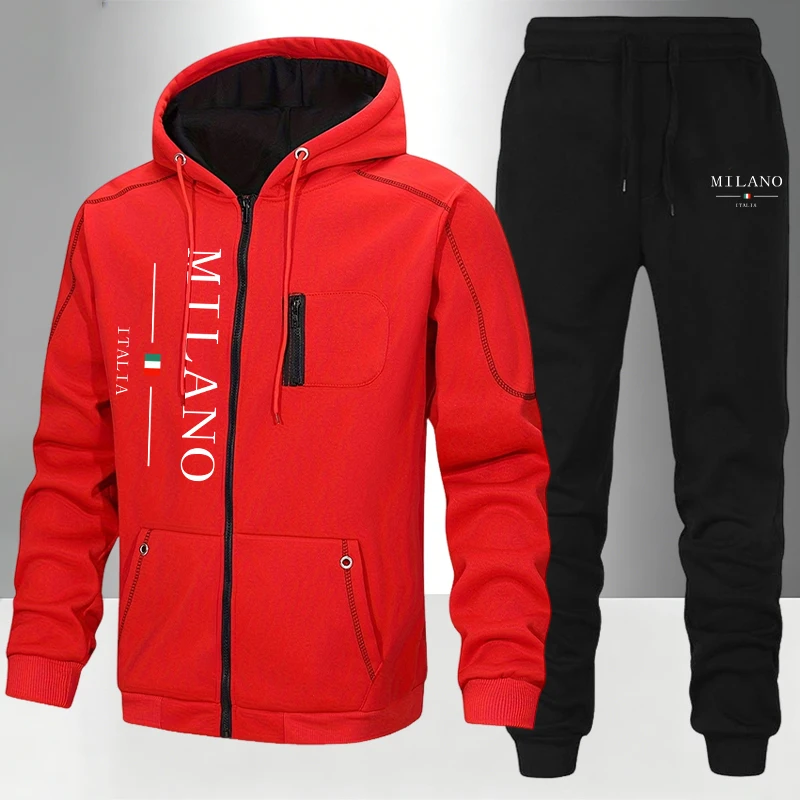 İtalya Moda Erkek Takım Elbise - Men'S Fashion Zipper Hoodie incelemesi ve fiyatı