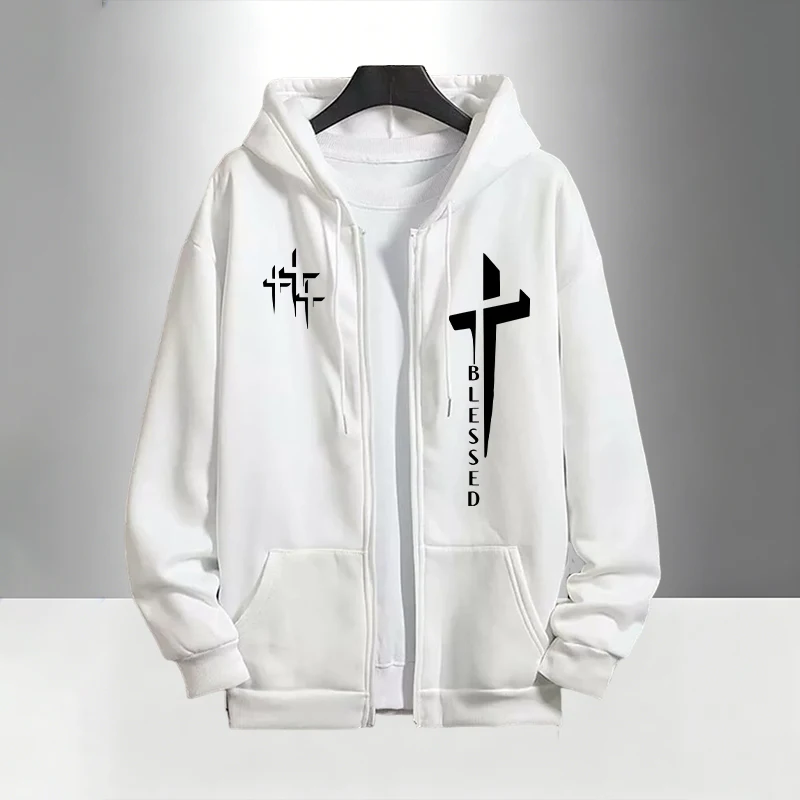 Erkekler için Cross Blessed Ba - Men'S Fashion Zipper Hoodie incelemesi ve fiyatı