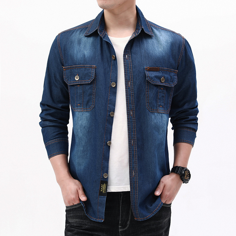 Yeni Moda Erkekler Açık Mavi U - Jeans Shirt Fashion For Men incelemesi ve fiyatı